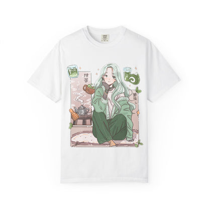 Green Tea-shirt | Anime Girl T-Shirt