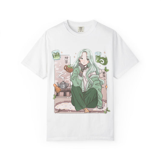 Green Tea-shirt | Anime Girl T-Shirt