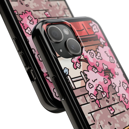 Shiba Inu Cherry Blossom Phone Case — Japanese House Art