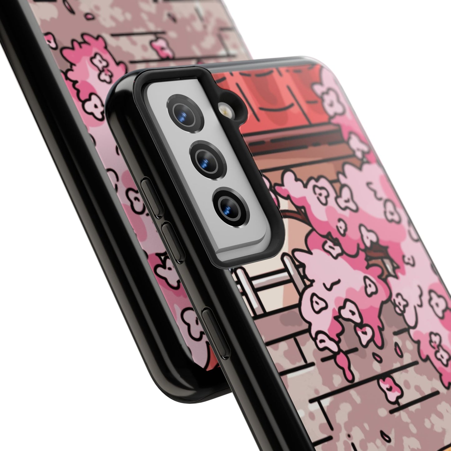 Shiba Inu Cherry Blossom Phone Case — Japanese House Art