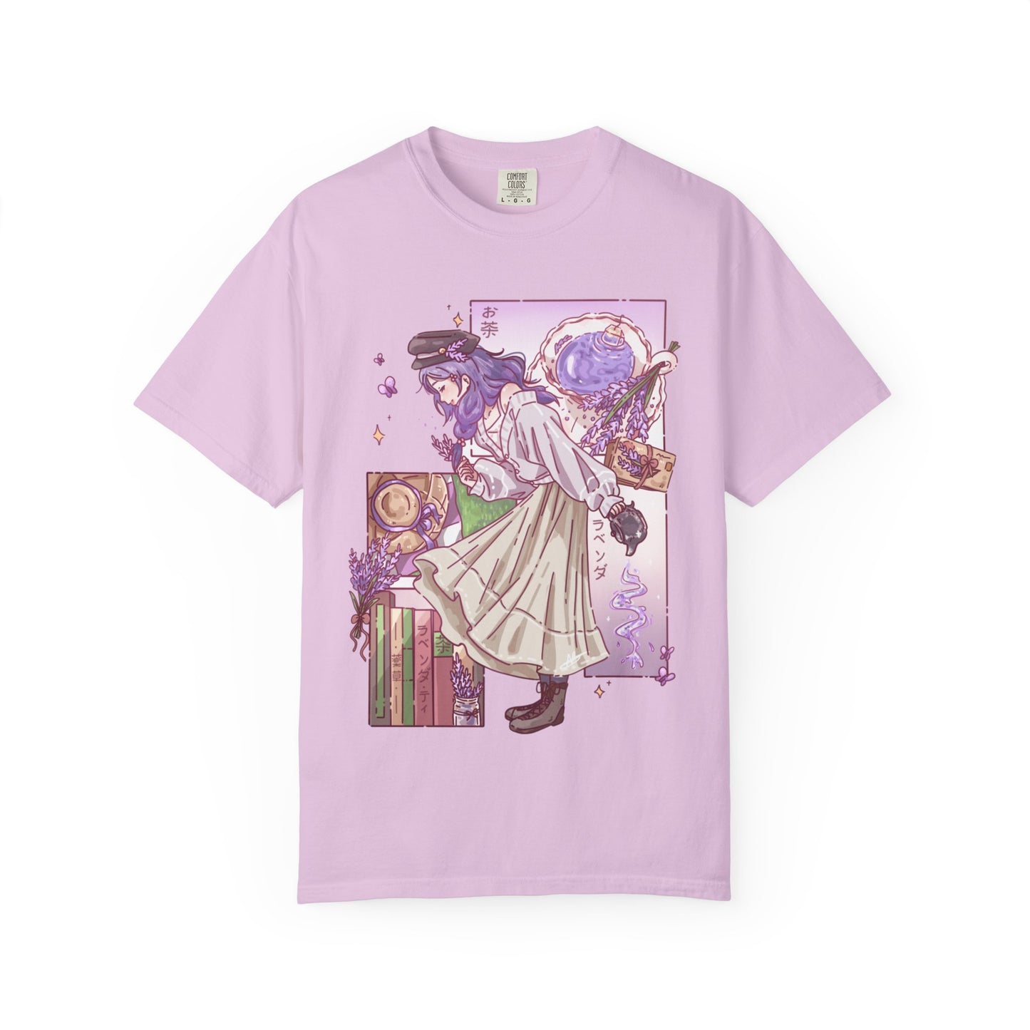 Lavender Tea-Shirt | Anime Girl T-Shirt