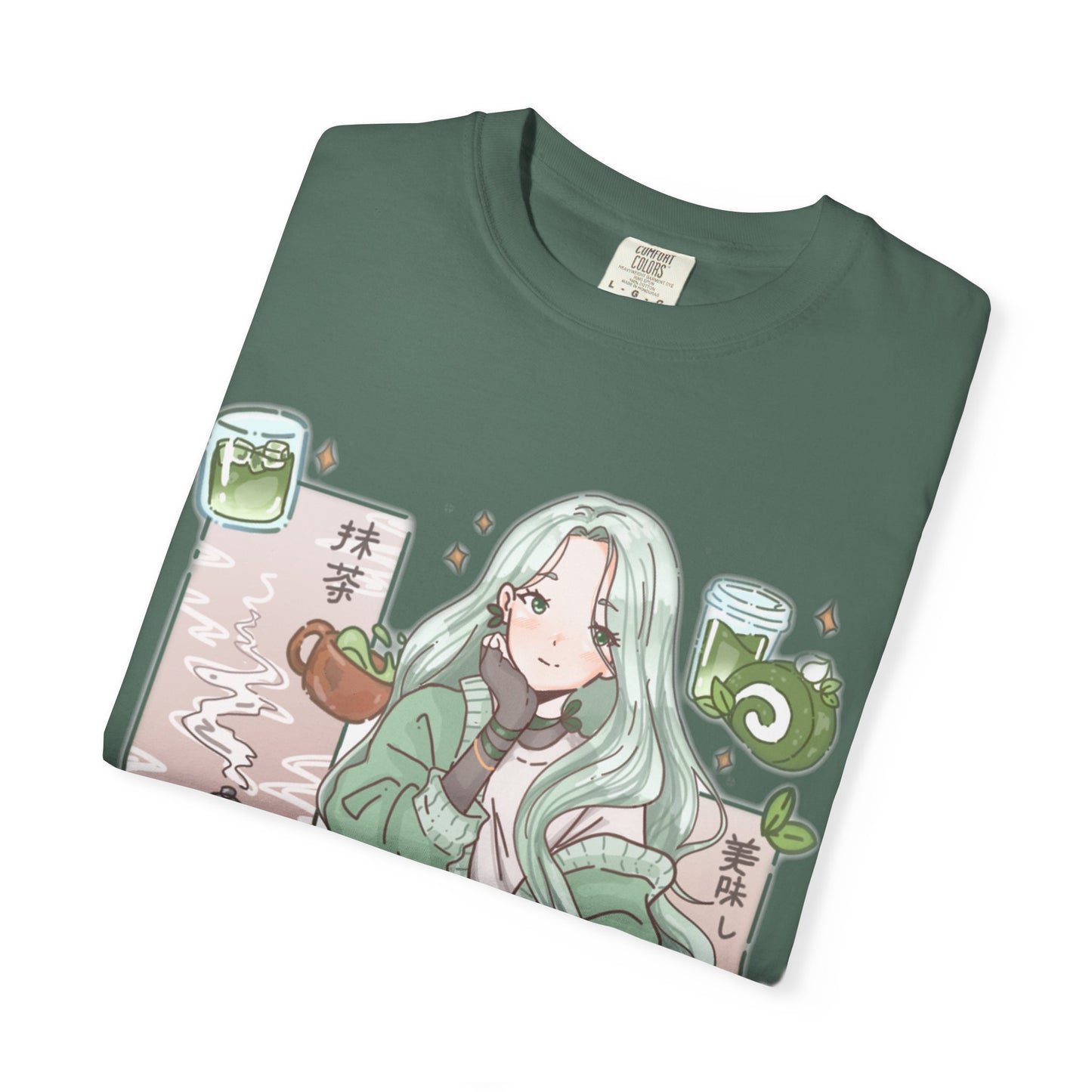Green Tea-shirt | Anime Girl T-Shirt