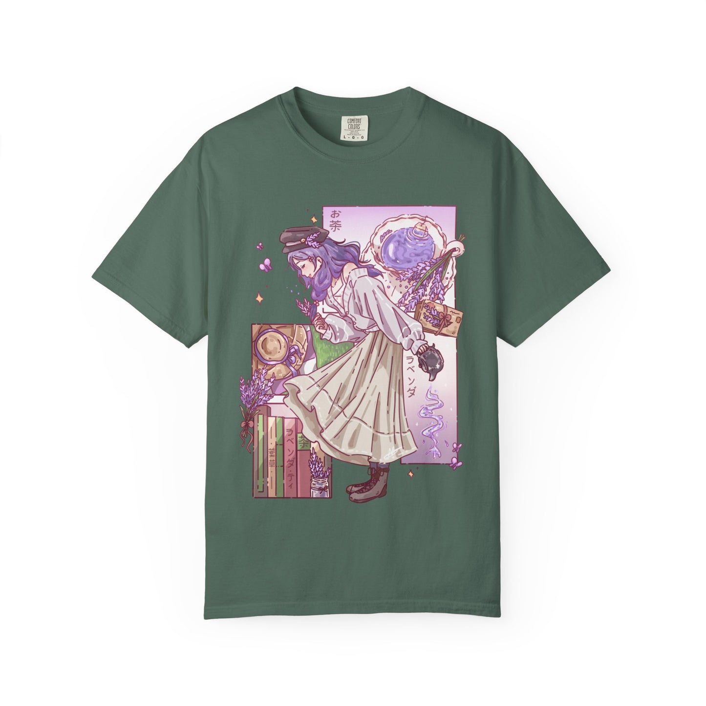 Lavender Tea-Shirt | Anime Girl T-Shirt