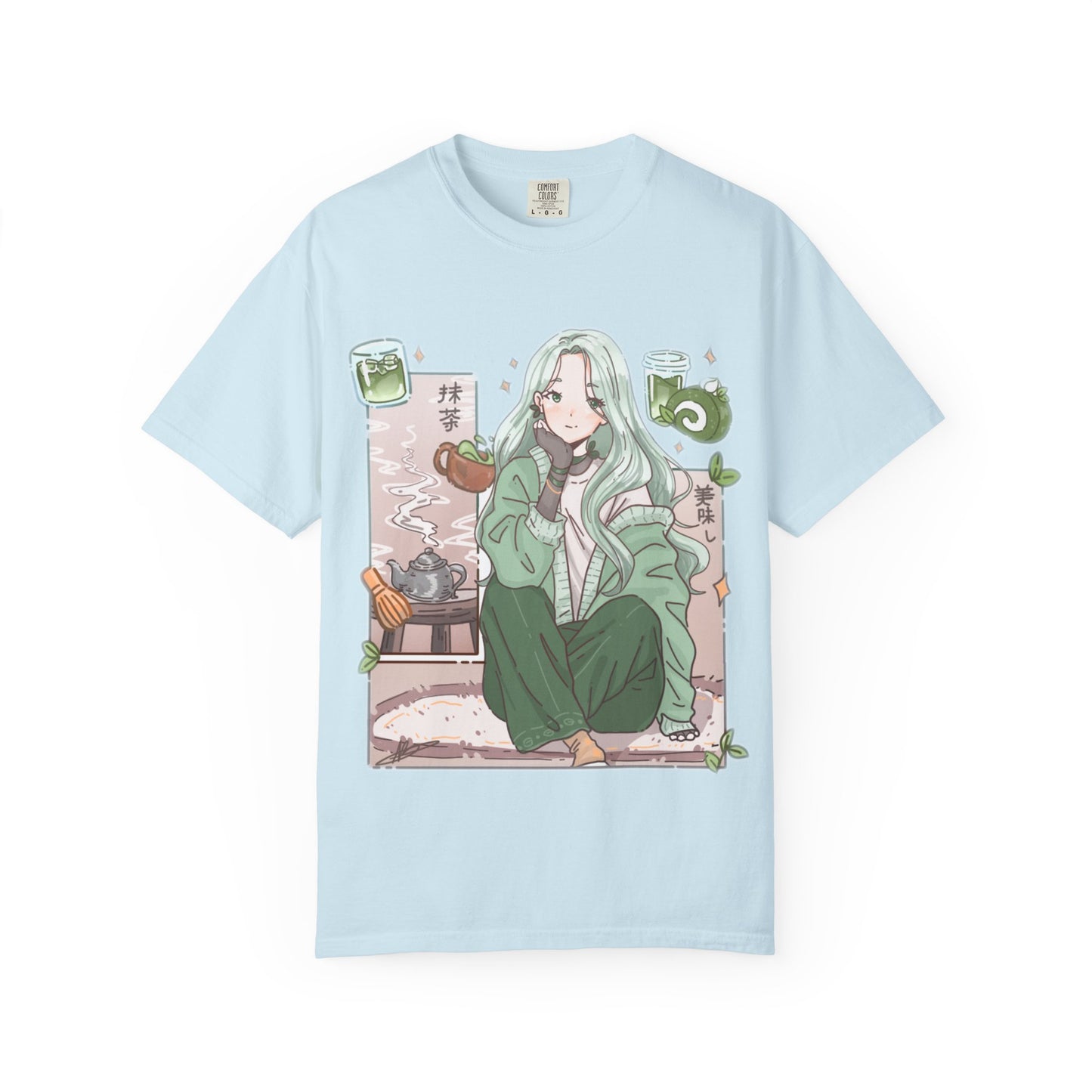 Green Tea-shirt | Anime Girl T-Shirt