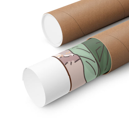 Matcha Girl Poster — Aesthetic Anime Wall Art