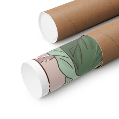 Matcha Girl Poster — Aesthetic Anime Wall Art