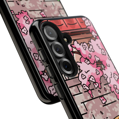 Shiba Inu Cherry Blossom Phone Case — Japanese House Art