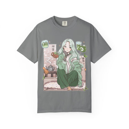 Green Tea-shirt | Anime Girl T-Shirt
