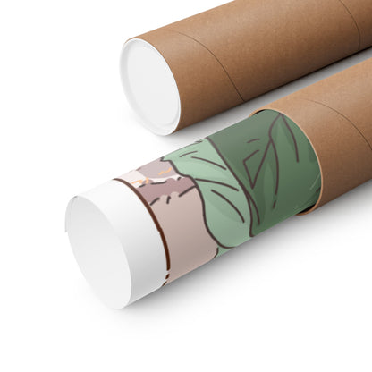 Matcha Girl Poster — Aesthetic Anime Wall Art