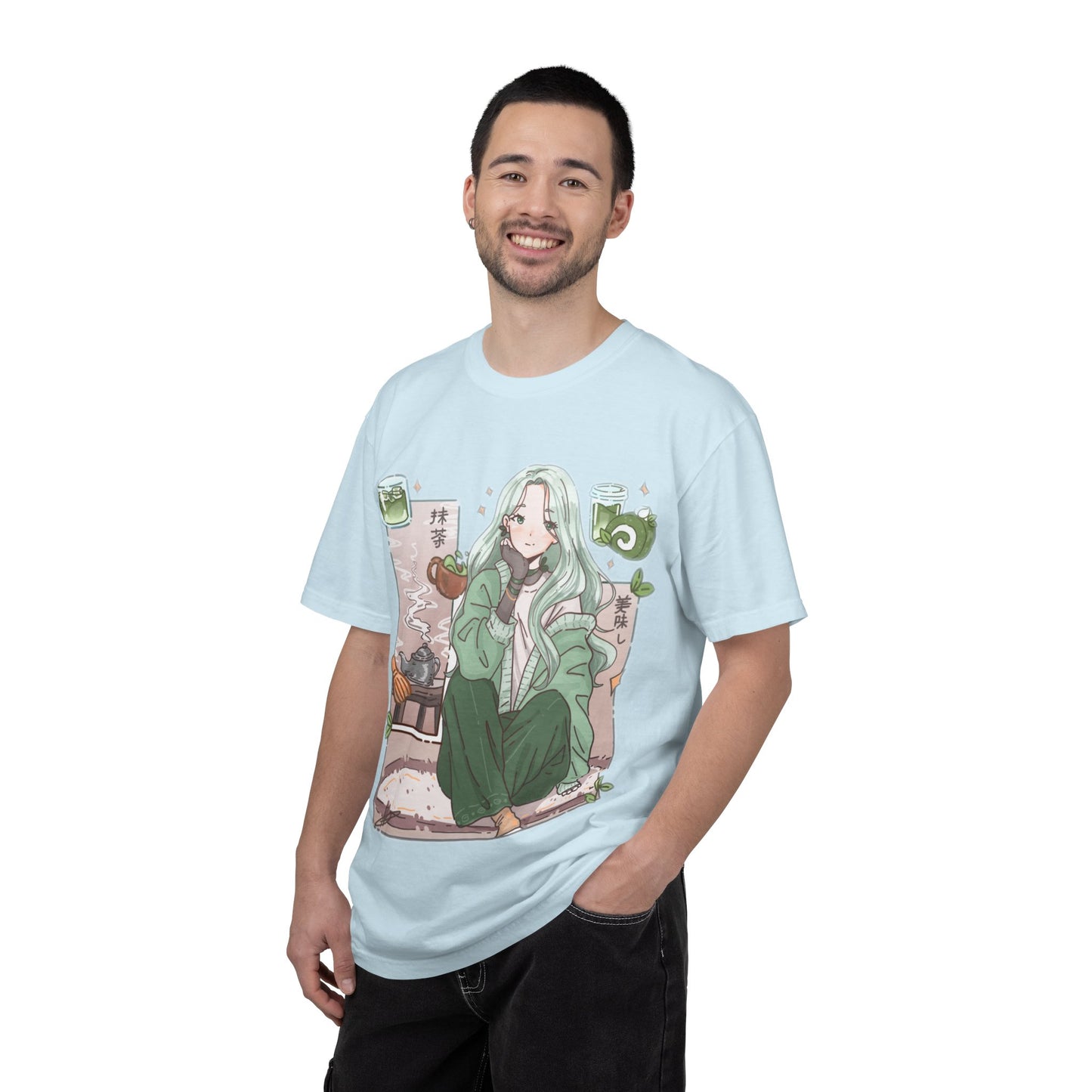 Green Tea-shirt | Anime Girl T-Shirt