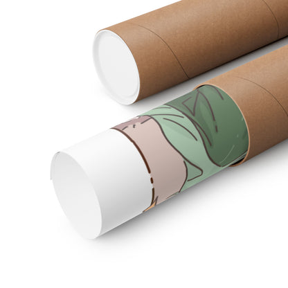 Matcha Girl Poster — Aesthetic Anime Wall Art