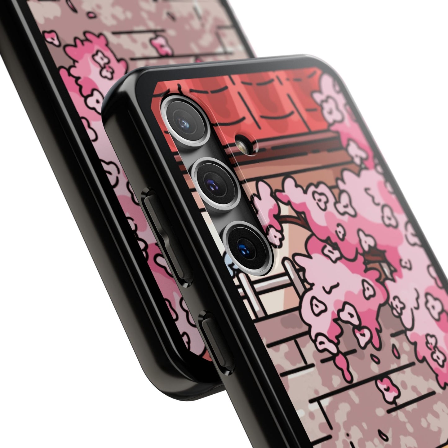 Shiba Inu Cherry Blossom Phone Case — Japanese House Art