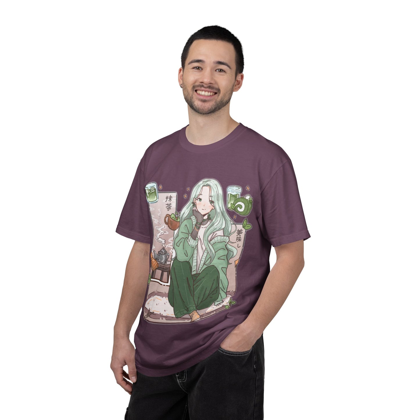 Green Tea-shirt | Anime Girl T-Shirt