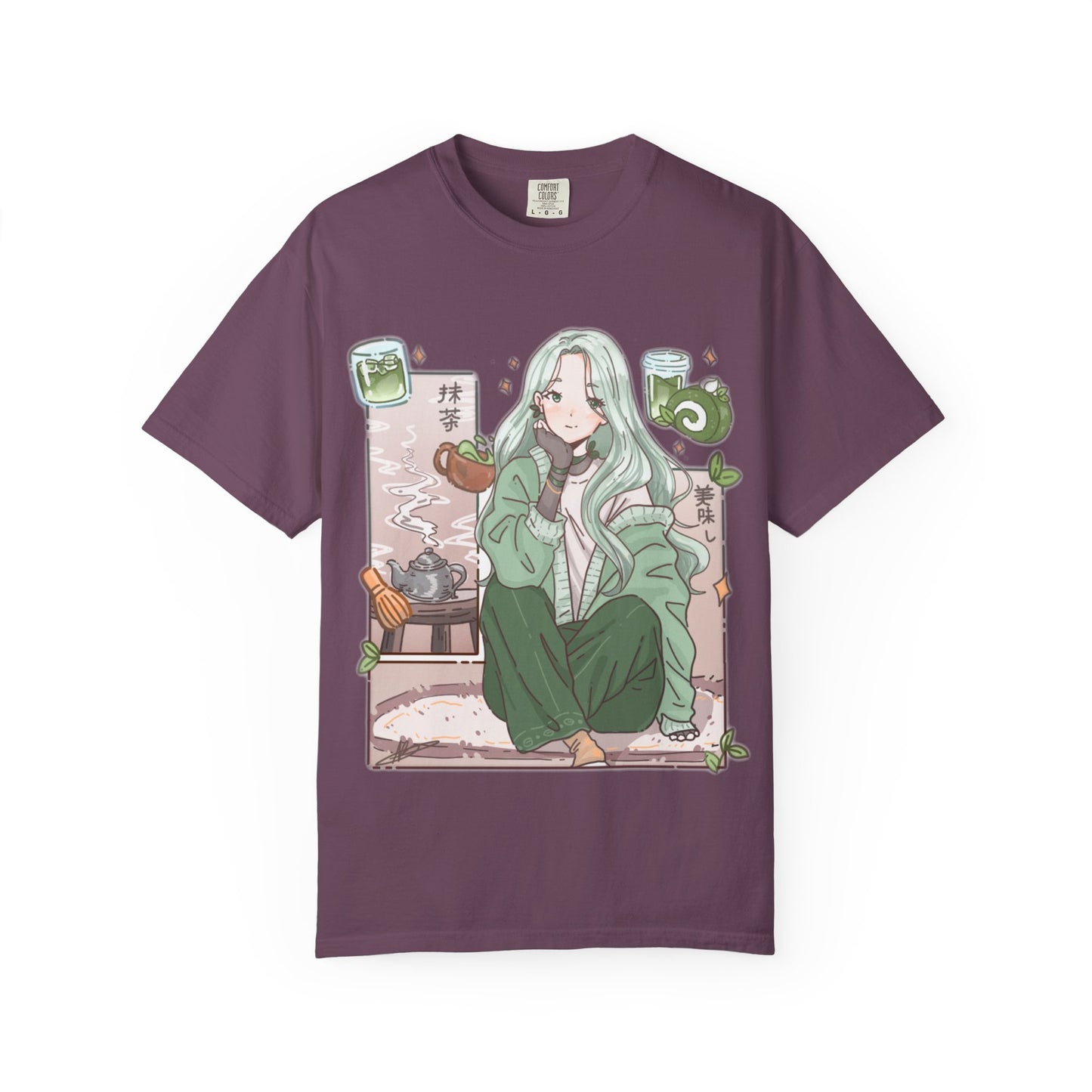 Green Tea-shirt | Anime Girl T-Shirt