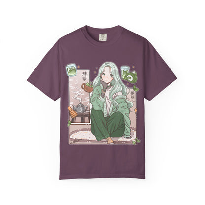 Green Tea-shirt | Anime Girl T-Shirt